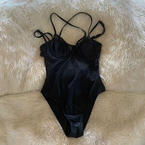Cupshe black one piece swimsuit